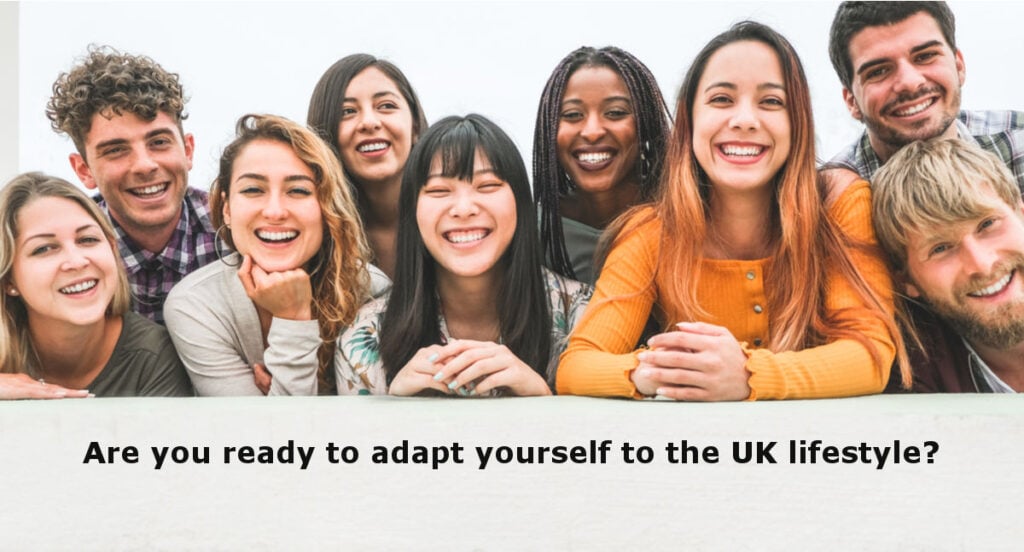 Students ready to live and study in the UK