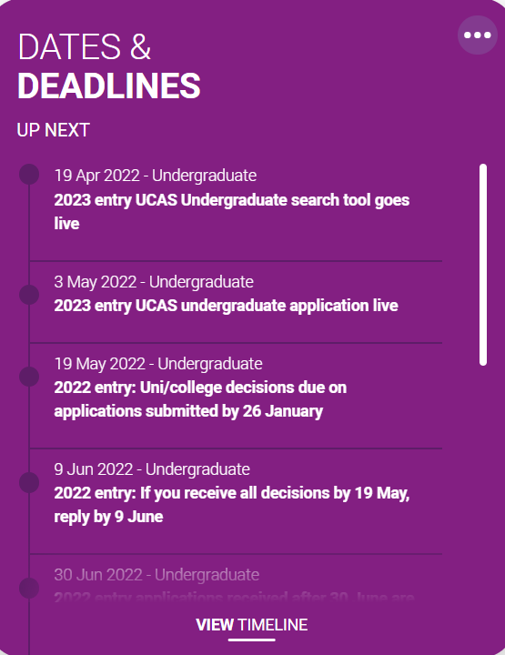 UCAS Deadlines